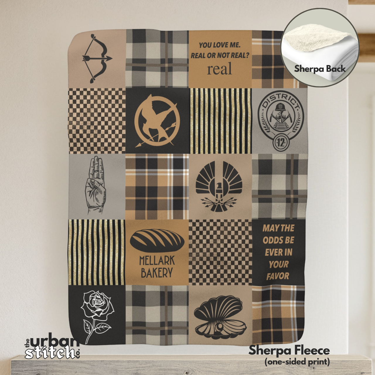 The Games Patchwork Blanket:  Cozy Plaid Throw