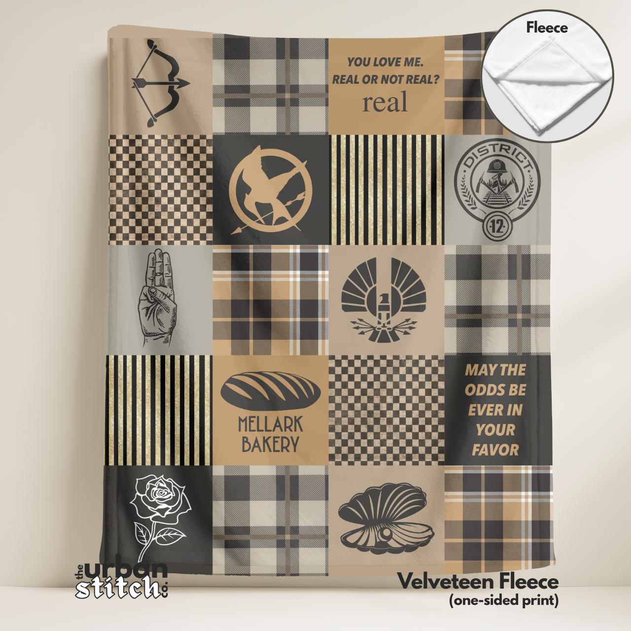 The Games Patchwork Blanket:  Cozy Plaid Throw