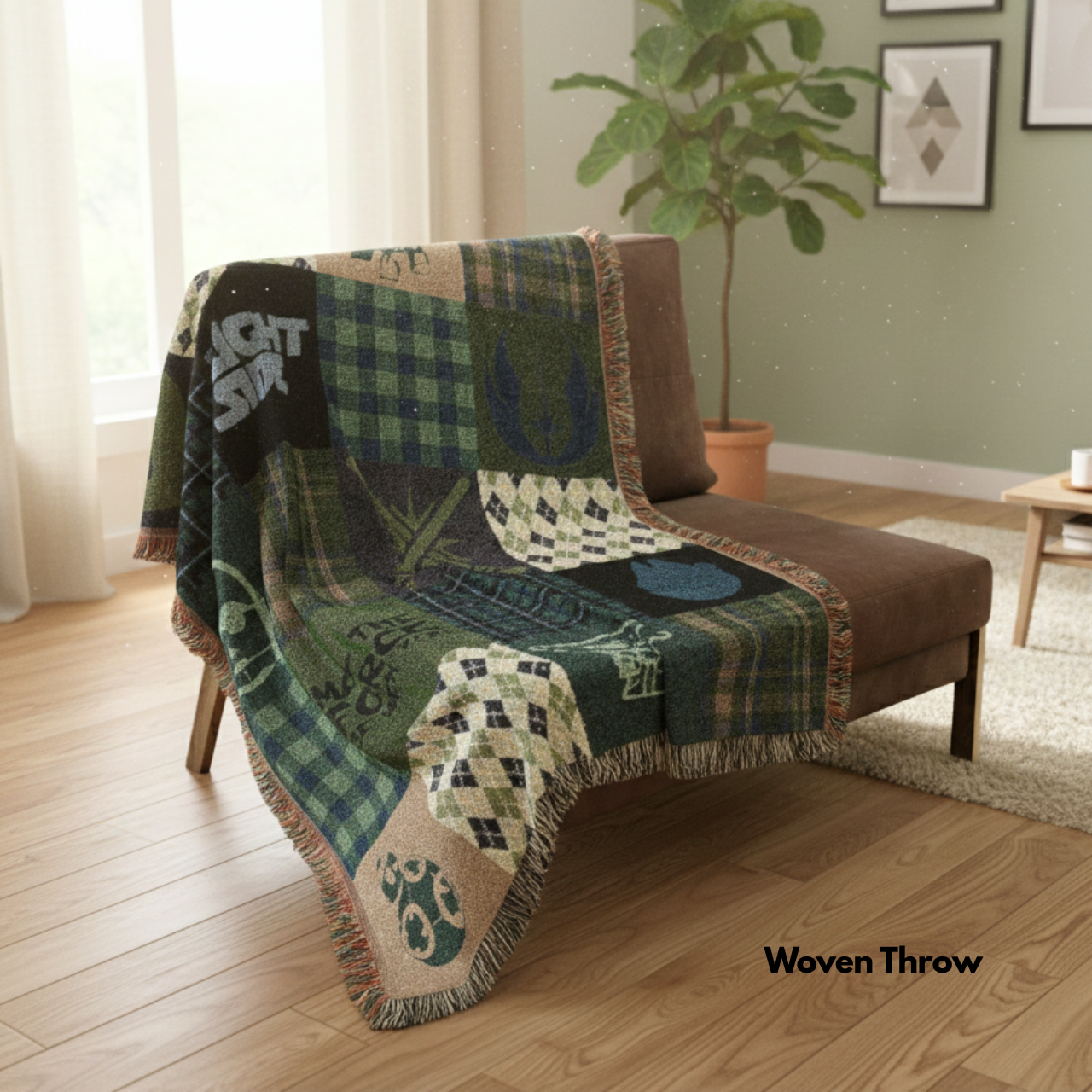 Light Side Patchwork Throw Blanket