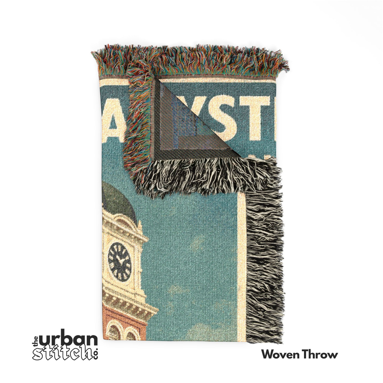 Clock Tower: Mystic Falls, Virginia Throw Blanket