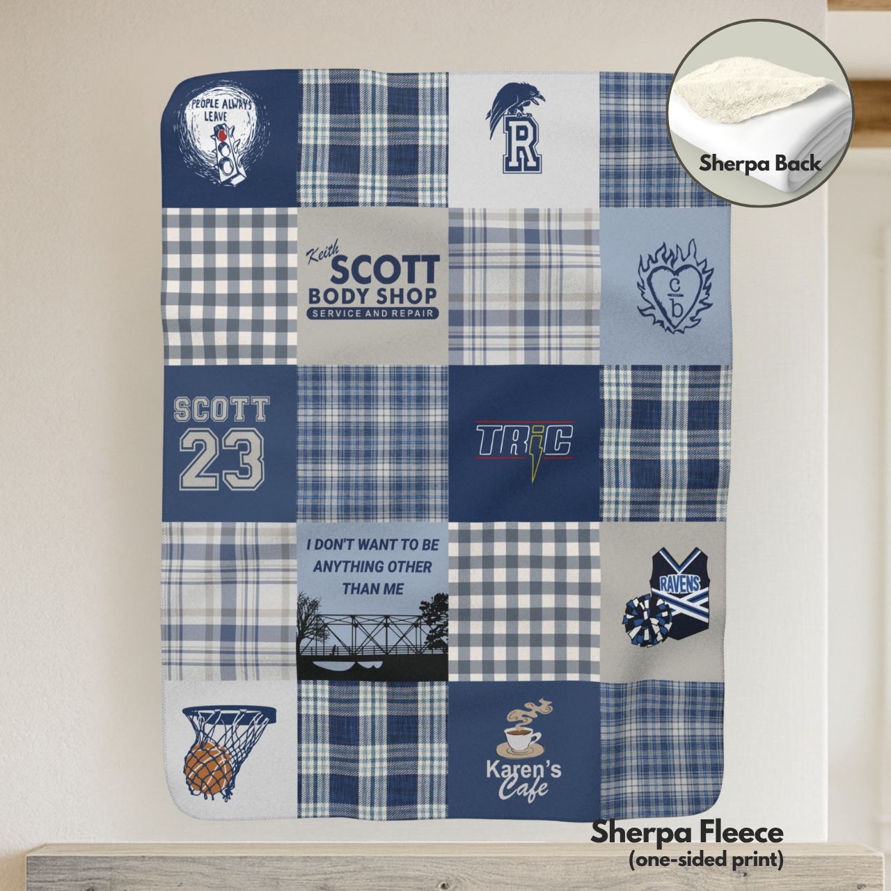 Tree Hill Patchwork Throw Blanket