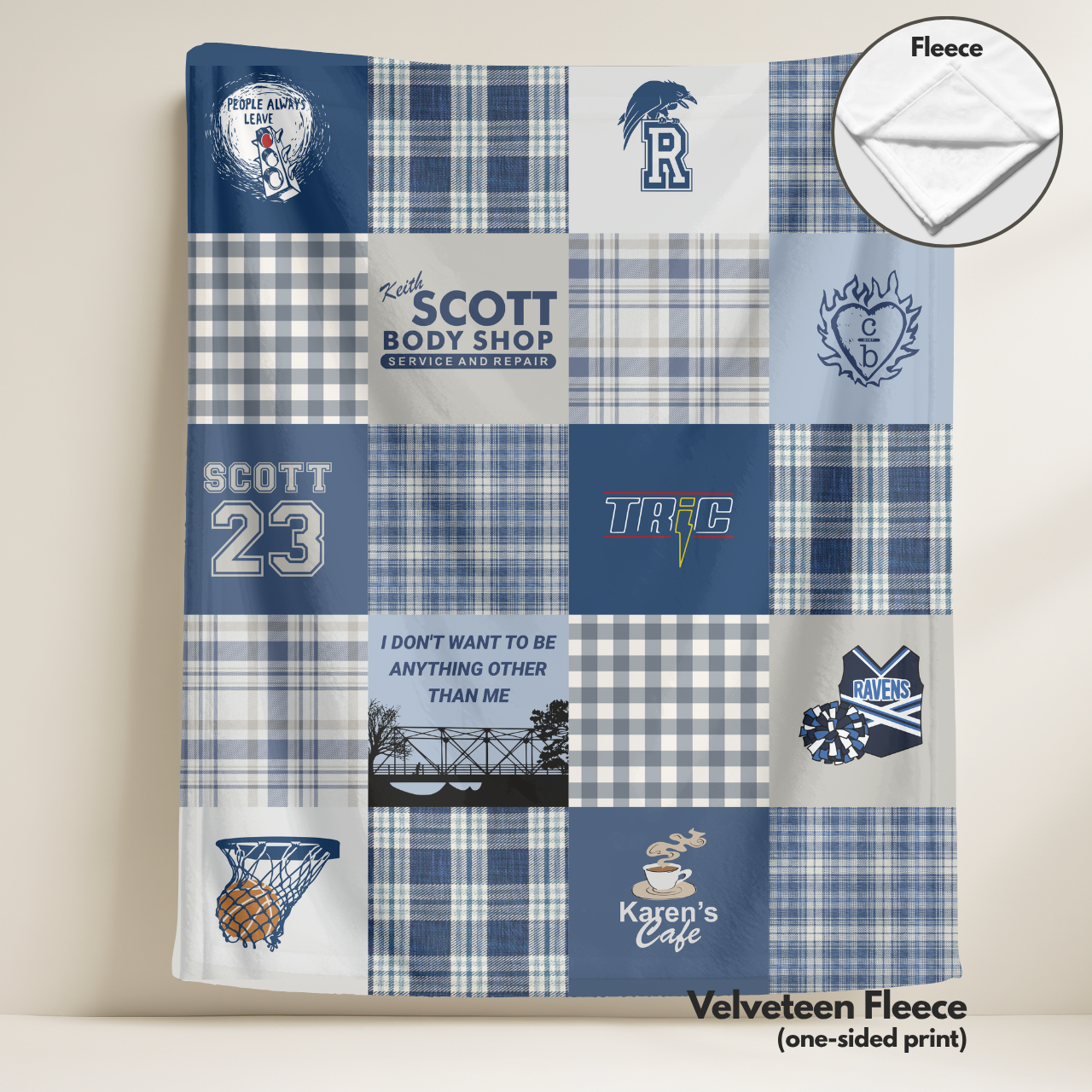 Tree Hill Patchwork Throw Blanket