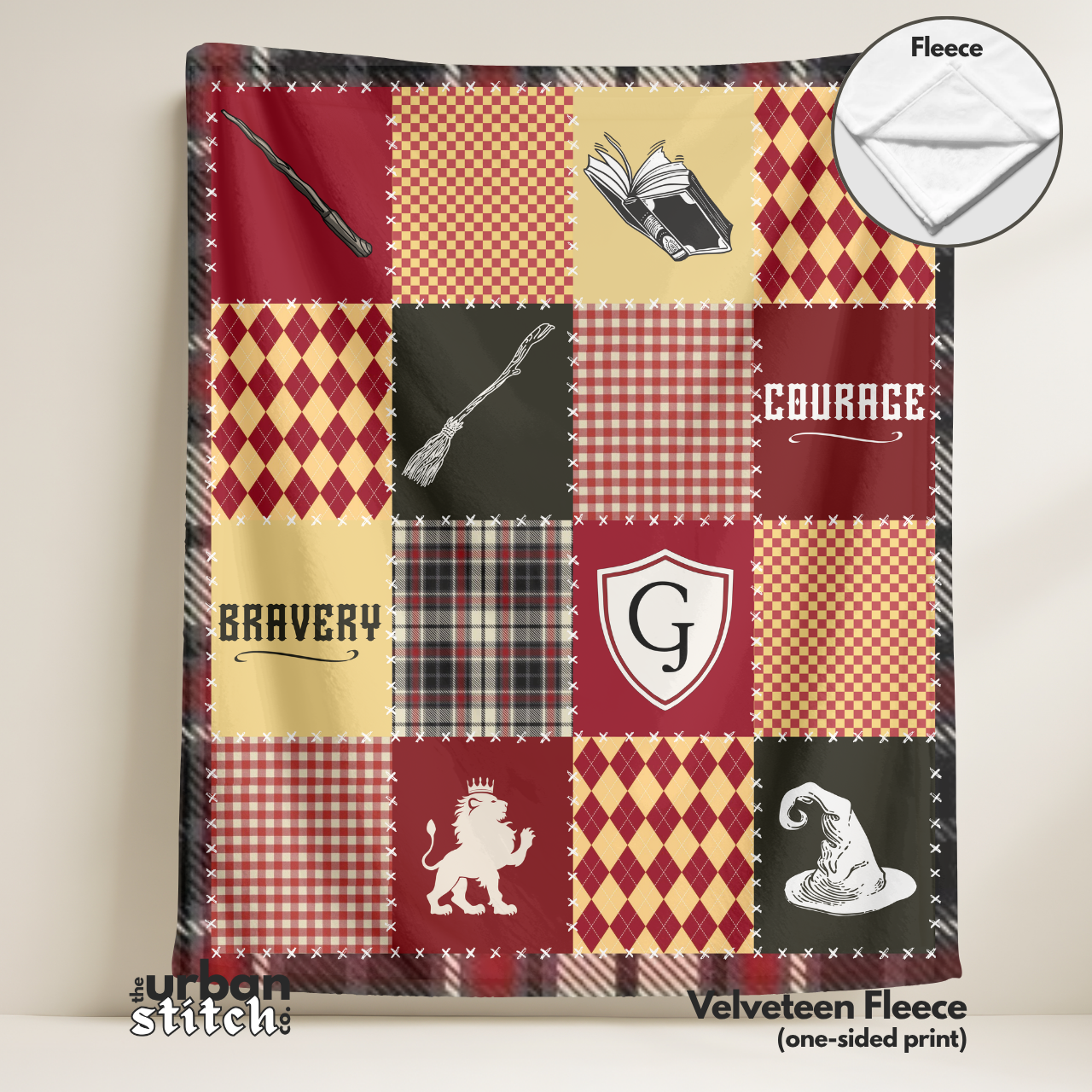 Red Wizard House Throw Blanket