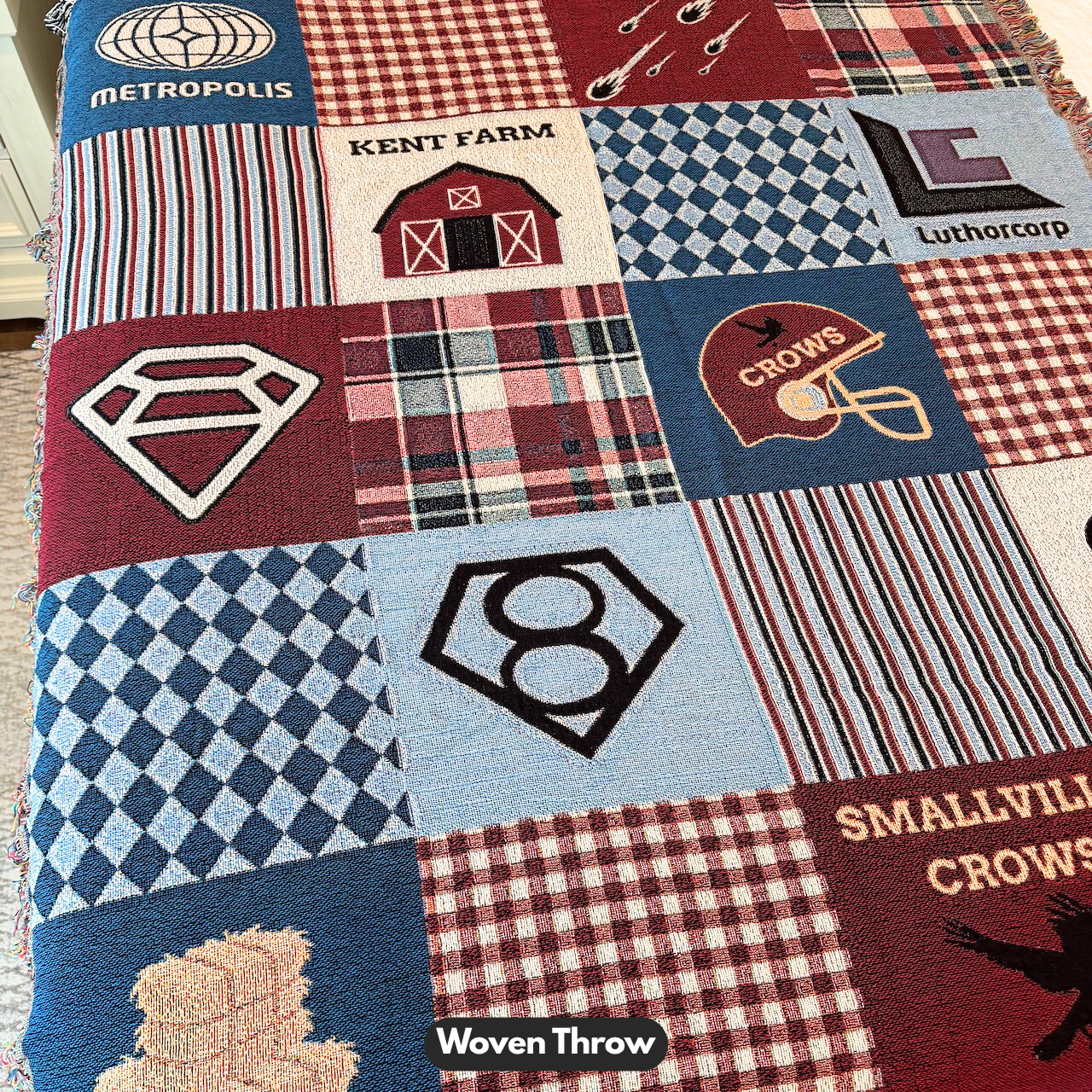 Smallville Patchwork Throw Blanket