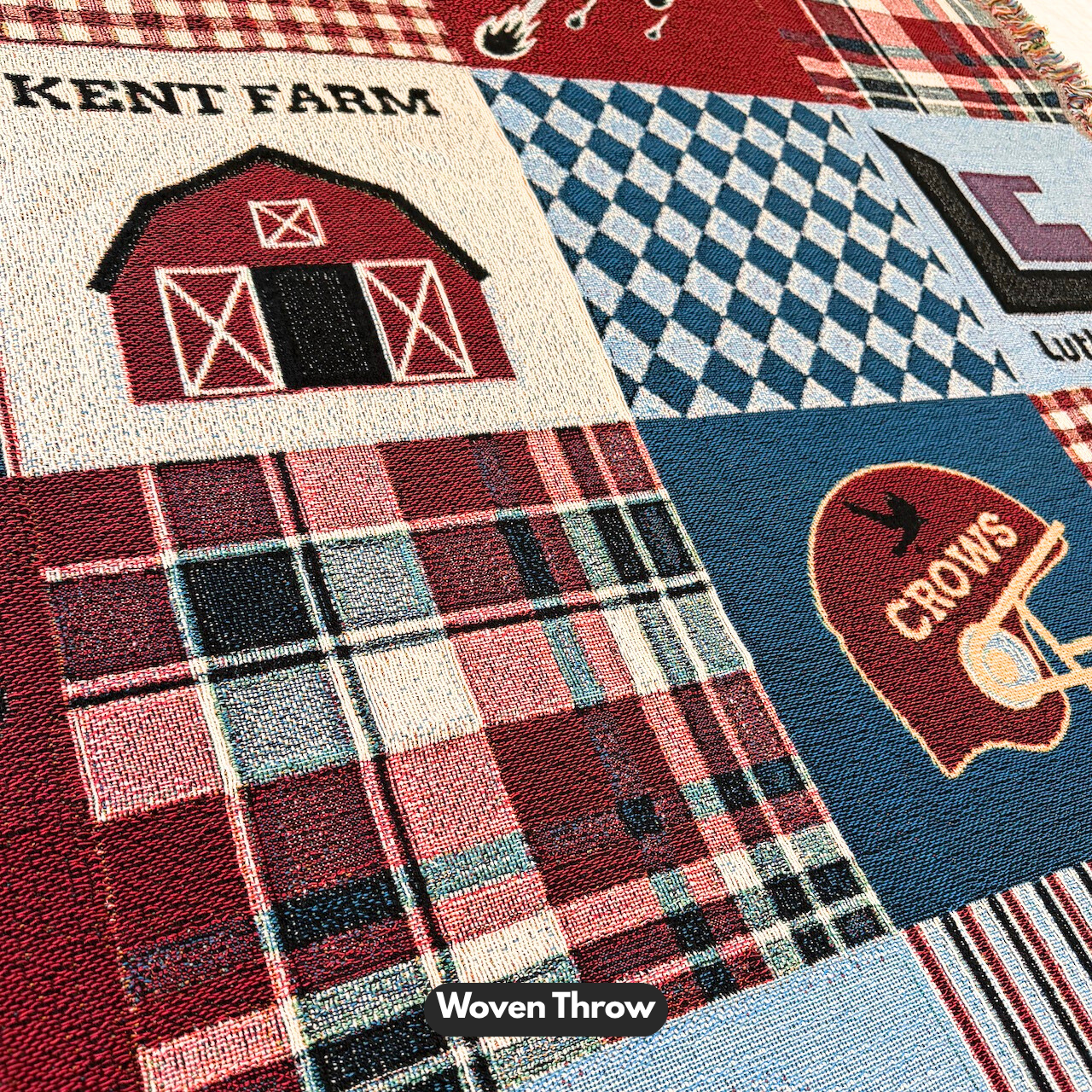 Smallville Patchwork Throw Blanket