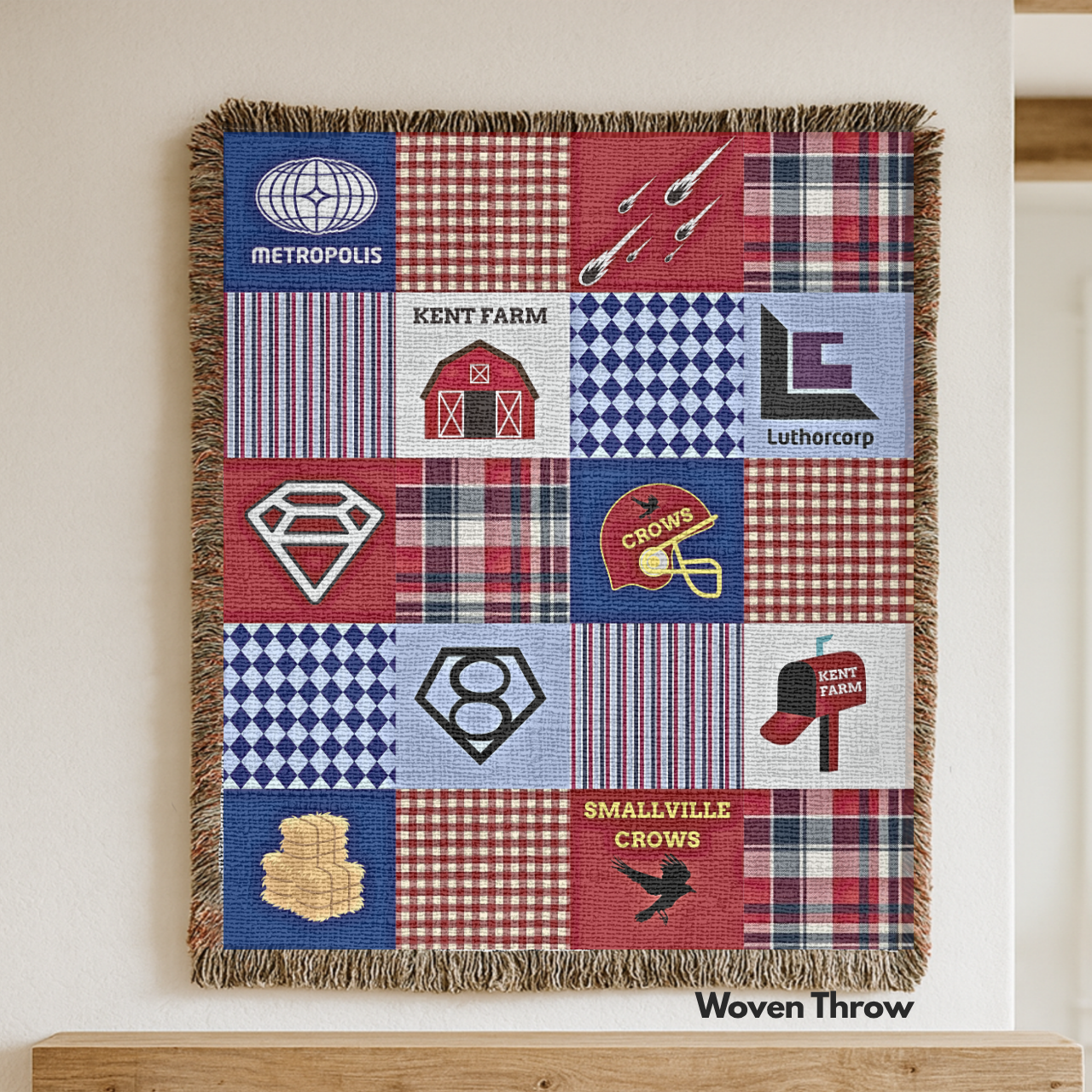 Smallville Patchwork Throw Blanket