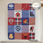 Smallville Patchwork Throw Blanket