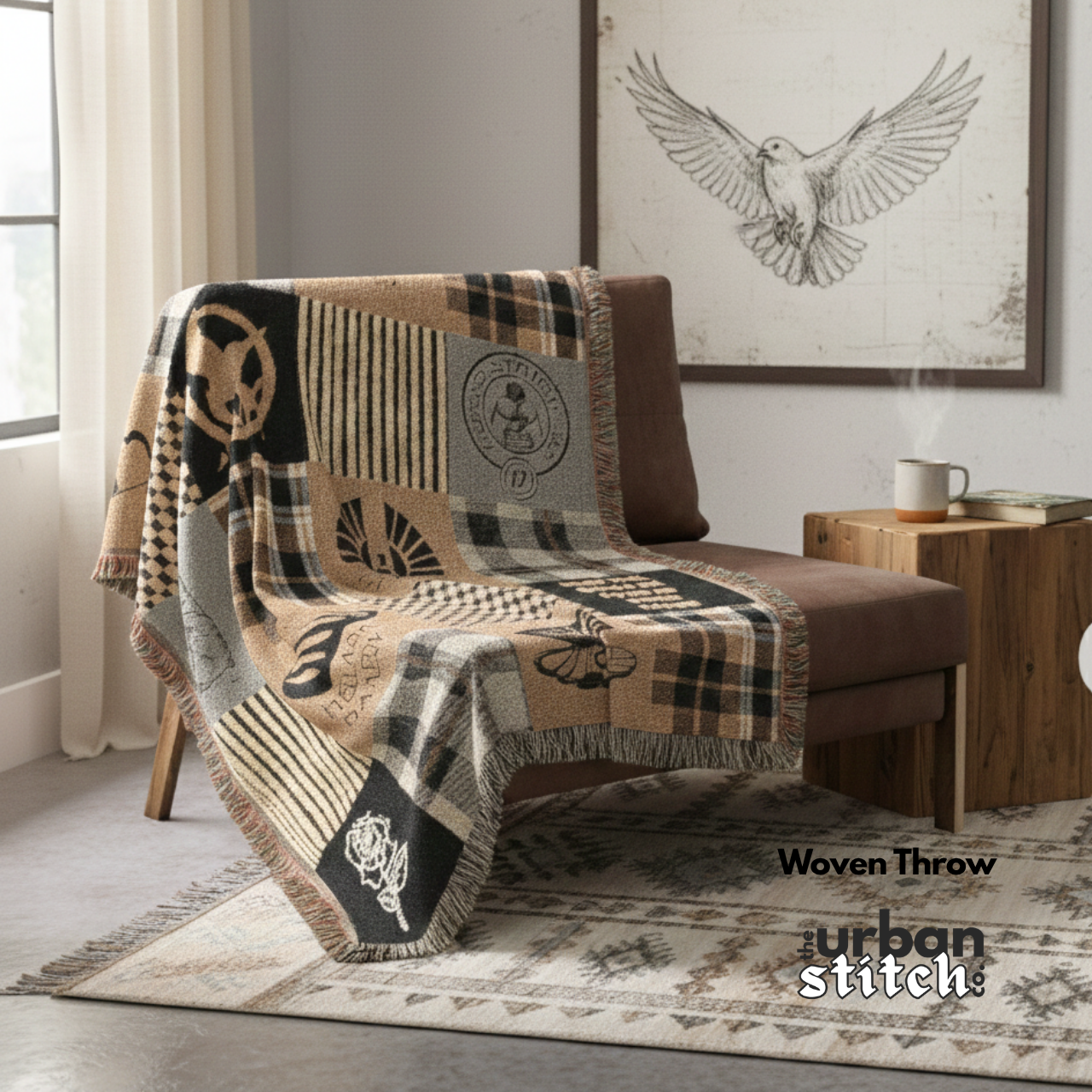 The Games Patchwork Blanket:  Cozy Plaid Throw