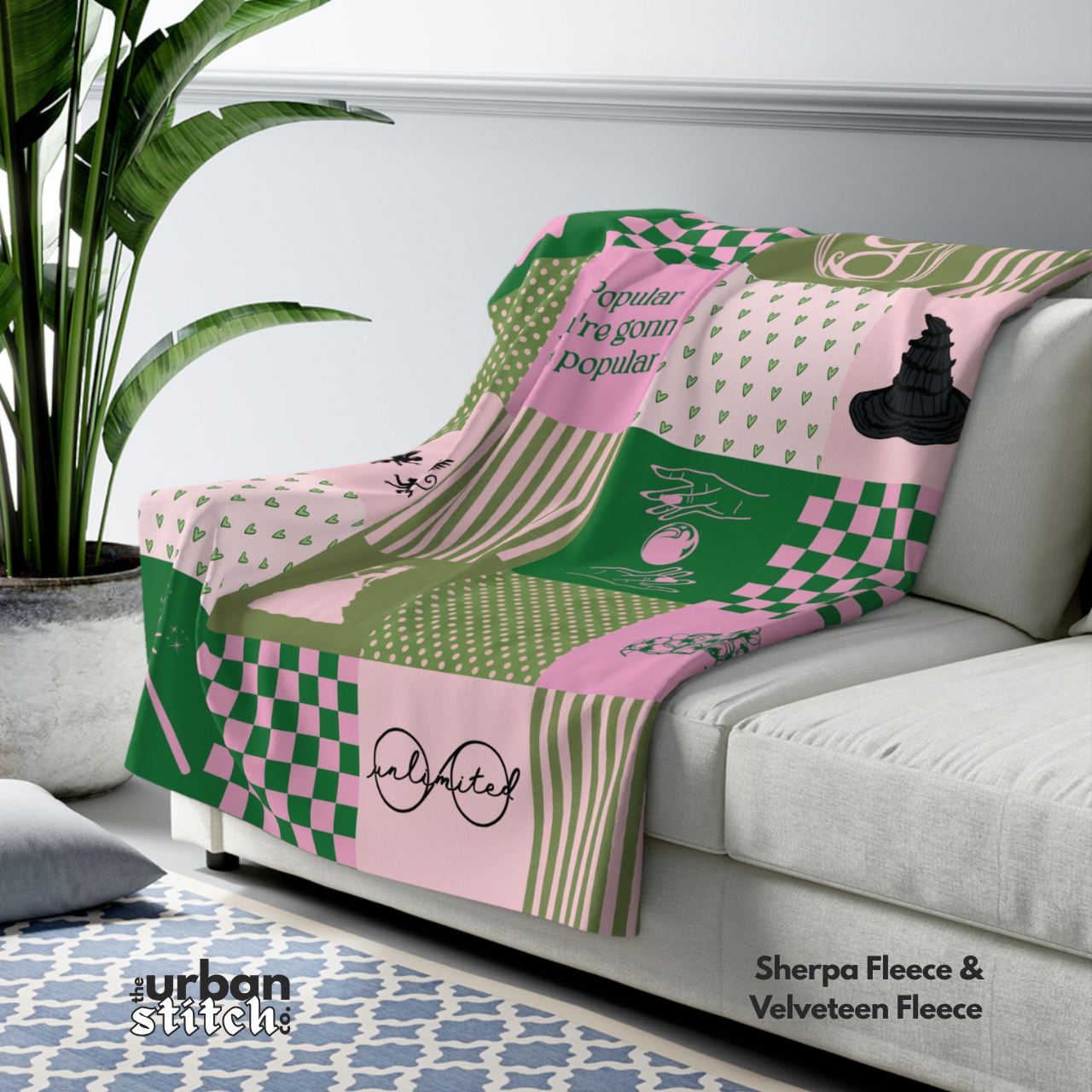 Wicked Patchwork Throw Blanket