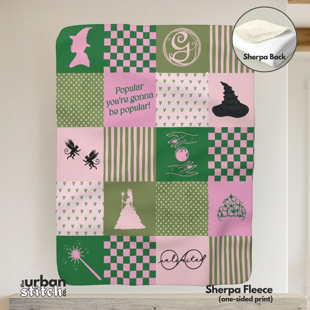 Wicked Patchwork Throw Blanket