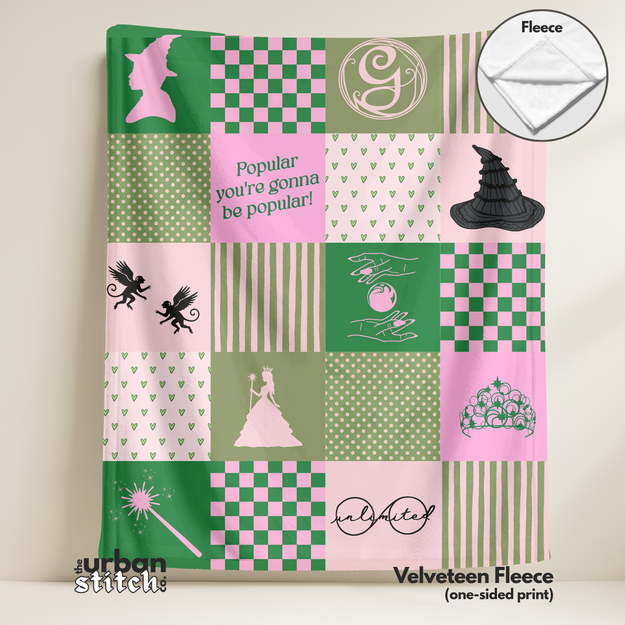 Wicked Patchwork Throw Blanket