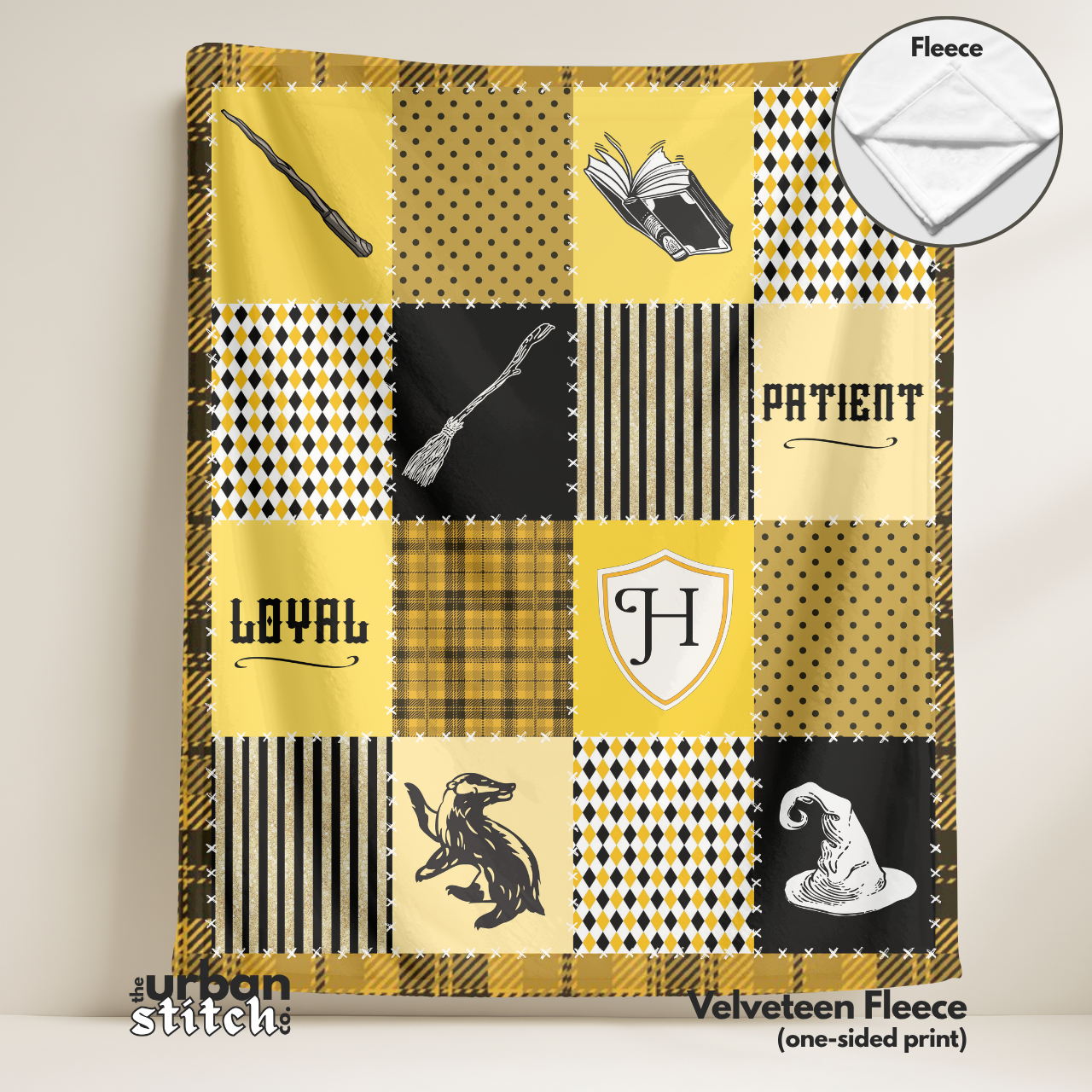 Yellow Wizard House Throw Blanket